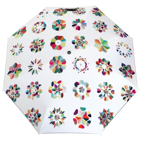 yanfind Umbrella Manual Zebra Checked Digitally Push Pixelated Art China Abstract Snowflake Play Windproof waterproof anti-ultraviolet protection golf umbrella