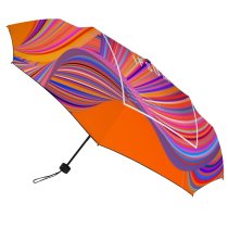 yanfind Umbrella Manual Shiny Liquid Illuminated Simplicity Dimensional Rainbow Abstract Space Messaging Striped Windproof waterproof anti-ultraviolet protection golf umbrella