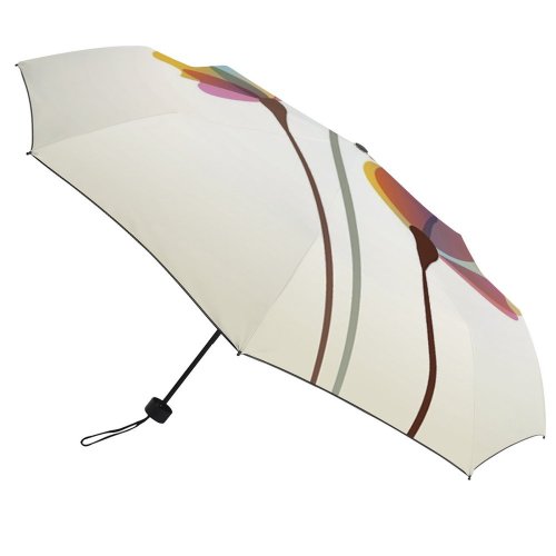 yanfind Umbrella Manual Space Glowing Pollen Transparent Brightly Botany Bouquet Stem Femininity Beauty Windproof waterproof anti-ultraviolet protection golf umbrella