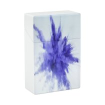 yanfind Cigarette Case Purple Physical Exploding Studio Form Natural Turbulence Fumes Vibrant Craft Imagination Abstract Hard Plastic Crushproof Cigarette Case