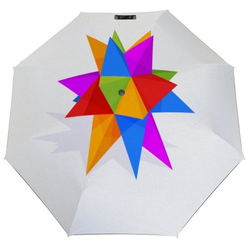 yanfind Umbrella Manual Generated Dimensional Christmas Shiny Snow Art Decoration Digitally Abstract Origami UK Windproof waterproof anti-ultraviolet protection golf umbrella