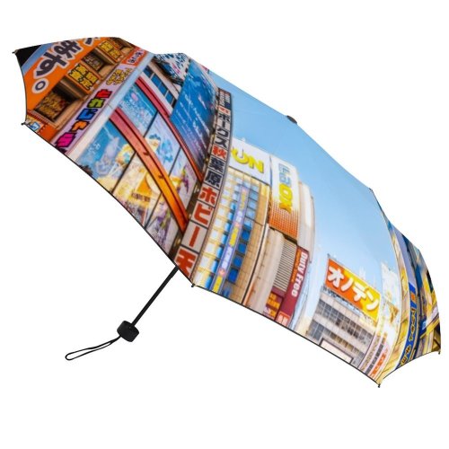 yanfind Umbrella Manual Advertisement Shopping Japanese Game Place Futuristic Mall Nerd Electronics Directly High Windproof waterproof anti-ultraviolet protection golf umbrella