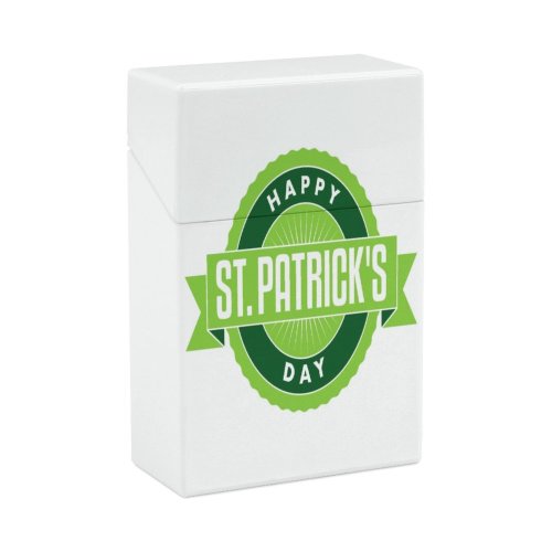 yanfind Cigarette Case Cheerful St. Happiness Events Patrick's Luck Leprechaun Awareness Clover Calendar Hard Plastic Crushproof Cigarette Case