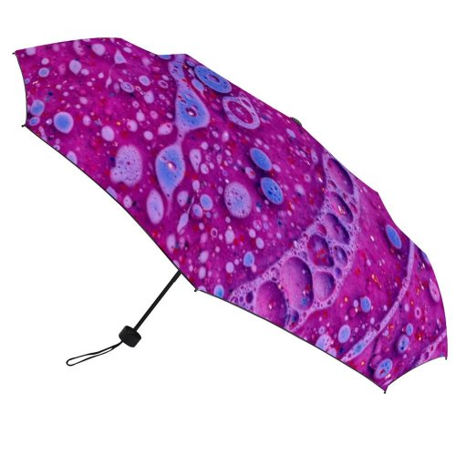 yanfind Umbrella Manual Natural Dye Liquid Splattered Bubble Magnification Chemistry Oil Art Abstract Morphing 001 Windproof waterproof anti-ultraviolet protection golf umbrella