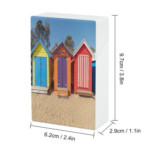 yanfind Cigarette Case Place Beach Exterior Famous Australia Shed Victoria Cities Scenery Landscape Hut Building Hard Plastic Crushproof Cigarette Case