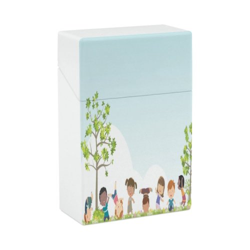 yanfind Cigarette Case Children Childhood Outdoors School Camp Boys Somersault Joy USA Tropical Cute Girls Hard Plastic Crushproof Cigarette Case