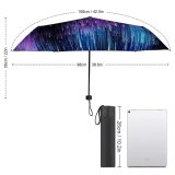 yanfind Umbrella Manual Sky Shiny Planet Surreal Ultraviolet Digitally Futuristic Infinity Outer Art Abstract Grunge Windproof waterproof anti-ultraviolet protection golf umbrella