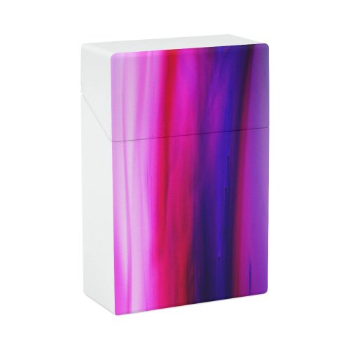 yanfind Cigarette Case Studio Blurred Liquid Purple Dye Shot Vibrant Monica Abstract California Santa Motion Hard Plastic Crushproof Cigarette Case