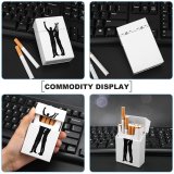 yanfind Cigarette Case Raised Athlete Fun Office Happiness Lifestyles Young Sensuality Silhouette Teamwork Confidence Pride Hard Plastic Crushproof Cigarette Case