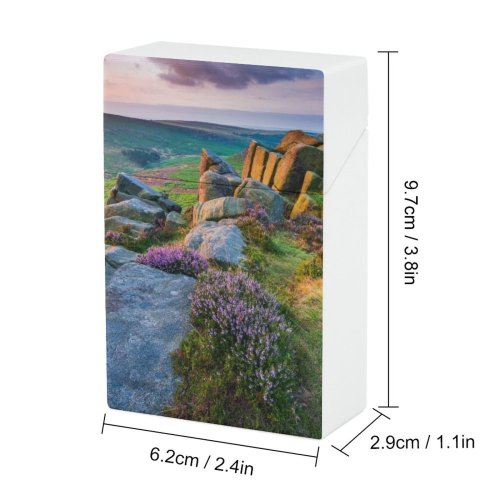 yanfind Cigarette Case Non Tranquility Moody Idyllic Dramatic Rural Formation Beauty England High Scenics District Hard Plastic Crushproof Cigarette Case