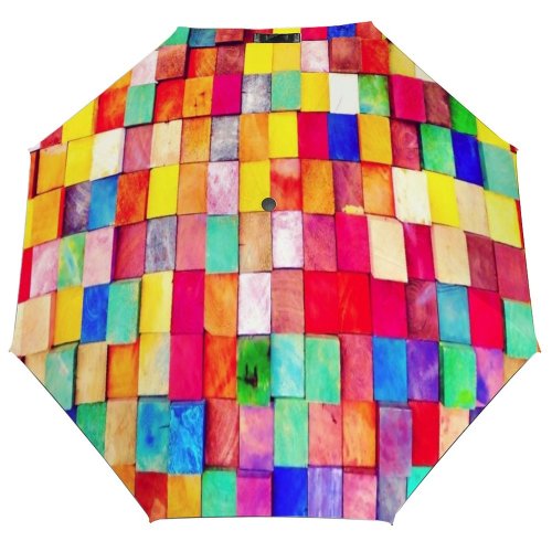 yanfind Umbrella Manual By Side Craft Vibrant Still Wall Art Choice Building Sunny Sunlight Abstract Windproof waterproof anti-ultraviolet protection golf umbrella