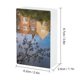 yanfind Cigarette Case Monastery Silhouette Reflection Rippled Vibrant River Abingdon Abstract Rooftop Tree Upside Hard Plastic Crushproof Cigarette Case