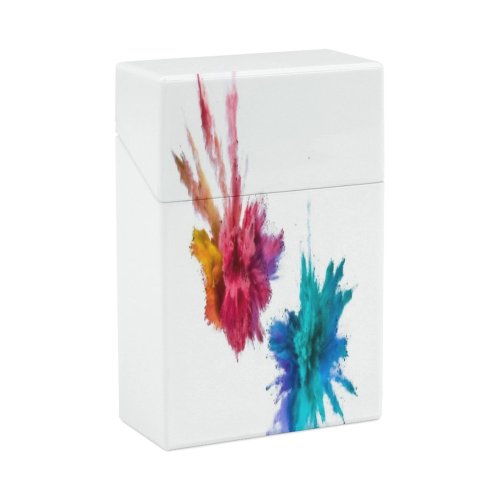 yanfind Cigarette Case Space Studio England Splattered Changing Vitality Agility Imagination Natural Speed Turbulence Form Hard Plastic Crushproof Cigarette Case