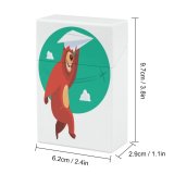 yanfind Cigarette Case Cheerful Transportation Positive Emotion Wildlife Grizzly Motivation Cartoon Running Toy Send Playing Hard Plastic Crushproof Cigarette Case
