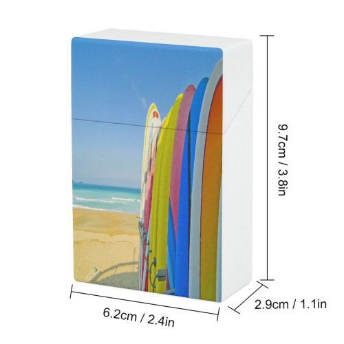 yanfind Cigarette Case Order Newquay England Beach Sea Over Sky Horizon Absence Cornwall Outdoors Surfboard Hard Plastic Crushproof Cigarette Case