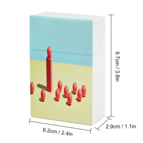 yanfind Cigarette Case Pedestal Organized Space Hierarchy Studio Assistance Block Guidance Leadership Dimensional Support Motivation Hard Plastic Crushproof Cigarette Case