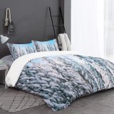 yanfind Bedding Set of 3 (1 Cover, 2 Bed Pillowcase Without Sheet)Fir Images Yosemite Flora HQ Pine Snow Sky Wallpapers Plant Tree Stock Duvet Cover personalization