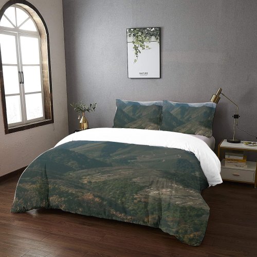 yanfind Bedding Set of 3 (1 Cover, 2 Bed Pillowcase Without Sheet)Fir Images Land Wallpapers Plant Travel Outdoors Tree Beauty Slope Natural Duvet Cover personalization