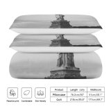yanfind Bedding Set of 3 (1 Cover, 2 Bed Pillowcase Without Sheet)Images Ocean River Wallpapers Boat Sea Architecture York Brick Monument Art Pictures Duvet Cover personalization