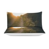 yanfind Bedding Set of 3 (1 Cover, 2 Bed Pillowcase Without Sheet)Bokeh Images Path Trail HQ Landscape Public Grass Wallpapers Road Sunlight Duvet Cover personalization