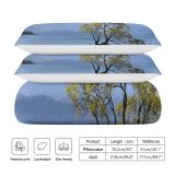 yanfind Bedding Set of 3 (1 Cover, 2 Bed Pillowcase Without Sheet)City Images Land Wanaka Roots Landscape Wallpapers Plant Beach Lake Outdoors Duvet Cover personalization