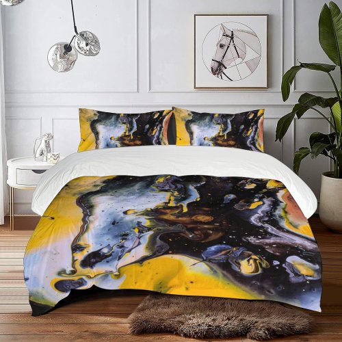 yanfind Bedding Set of 3 (1 Cover, 2 Bed Pillowcase Without Sheet)Container Images Wallpapers Art Graphics Canvas PNG Texture Abstract Duvet Cover personalization