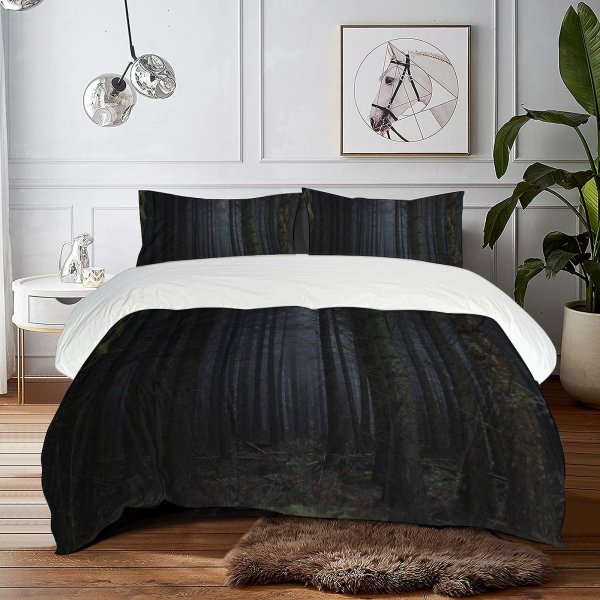 yanfind Bedding Set of 3 (1 Cover, 2 Bed Pillowcase Without Sheet)Images Land Redwood Flora HQ Landscape Wallpapers Horror Fantasy Plant Outdoors Tree Duvet Cover personalization