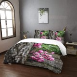 yanfind Bedding Set of 3 (1 Cover, 2 Bed Pillowcase Without Sheet)Geranium Images Rose Spring HQ Petal Flowers Wallpapers Plant Tree Free Trunk Duvet Cover personalization