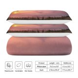 yanfind Bedding Set of 3 (1 Cover, 2 Bed Pillowcase Without Sheet)Images Landscape Sky Wallpapers Dusk Plant Outdoors Tree Scenery Stock Free Warm Duvet Cover personalization