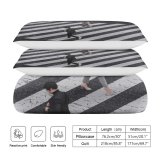 yanfind Bedding Set of 3 (1 Cover, 2 Bed Pillowcase Without Sheet)City Images Traffic Japan Crossing Wallpapers Tarmac Scenery Urban Stock Free Road Duvet Cover personalization
