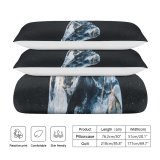 yanfind Bedding Set of 3 (1 Cover, 2 Bed Pillowcase Without Sheet)Images Night Wallpapers Dark Gemstone Crystal Frozen Creative Grey Ornament Duvet Cover personalization