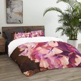 yanfind Bedding Set of 3 (1 Cover, 2 Bed Pillowcase Without Sheet)Geranium Images Plant Autumn Commons Rose Flower Petal Creative Smartphone Flowers Duvet Cover personalization