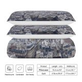 yanfind Bedding Set of 3 (1 Cover, 2 Bed Pillowcase Without Sheet)City Images Cathédrale Building Landscape Aerial Notre Dame Wallpapers De Architecture Outdoors Duvet Cover personalization