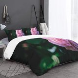 yanfind Bedding Set of 3 (1 Cover, 2 Bed Pillowcase Without Sheet)Geranium Petals Images Rose Petal Wallpapers Perfume Plant Jardin Garden Bloom Blooms Duvet Cover personalization