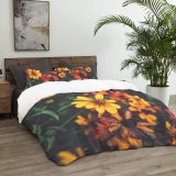 yanfind Bedding Set of 3 (1 Cover, 2 Bed Pillowcase Without Sheet)Images Petal Aster Treasure Wallpapers Plant Asteraceae Pollen Summer Pictures Daisy Flower Duvet Cover personalization