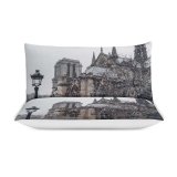 yanfind Bedding Set of 3 (1 Cover, 2 Bed Pillowcase Without Sheet)City Images Building Xxiii Snow Wallpapers Architecture Outdoors Church Spire Cathedral Duvet Cover personalization