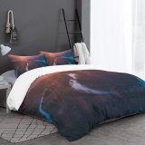 yanfind Bedding Set of 3 (1 Cover, 2 Bed Pillowcase Without Sheet)Images Path Creek River Sky Winding Wallpapers Dusk Lake Outdoors States Road Duvet Cover personalization