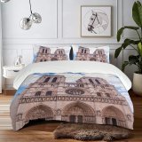yanfind Bedding Set of 3 (1 Cover, 2 Bed Pillowcase Without Sheet)City Images Building Wallpapers Architecture Urban Stock Free Church Spire Cathedral Duvet Cover personalization