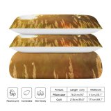 yanfind Bedding Set of 3 (1 Cover, 2 Bed Pillowcase Without Sheet)Golden Images Ground Flora Hour Grass Plant Produce Summer Pictures Vegetable Creative Duvet Cover personalization