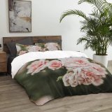 yanfind Bedding Set of 3 (1 Cover, 2 Bed Pillowcase Without Sheet)Geranium Images Rose Floral Flora Wallpapers Plant Garden Bloom Summer Pictures Cherry Duvet Cover personalization