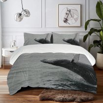 yanfind Bedding Set of 3 (1 Cover, 2 Bed Pillowcase Without Sheet)Images Ocean Bank Stellwagen Public Sea Wallpapers States Humpback Pictures Duvet Cover personalization