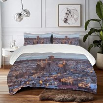 yanfind Bedding Set of 3 (1 Cover, 2 Bed Pillowcase Without Sheet)City Images Building Sagrada Landscape Familia Aerial Metropolis Wallpapers Barcelona Architecture Gaudi Duvet Cover personalization