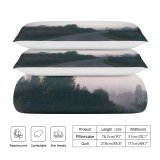 yanfind Bedding Set of 3 (1 Cover, 2 Bed Pillowcase Without Sheet)Images Path Country Landscape Grass Wallpapers Tree Stock Free Road Lane Pictures Duvet Cover personalization