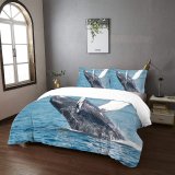yanfind Bedding Set of 3 (1 Cover, 2 Bed Pillowcase Without Sheet)Images Ocean Sea Wallpapers Wildlife Fish Free Pictures Birds Grey Massachusetts Duvet Cover personalization