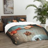 yanfind Bedding Set of 3 (1 Cover, 2 Bed Pillowcase Without Sheet)Images Miracle Happiness Mess Sea Wallpapers Seafood Stock Free Exposure Hands Duvet Cover personalization