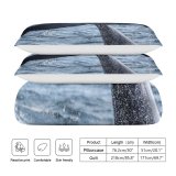 yanfind Bedding Set of 3 (1 Cover, 2 Bed Pillowcase Without Sheet)Images Ocean Whaletail Ma Tail Sea Wallpapers Pictures Birds Grey PNG Duvet Cover personalization