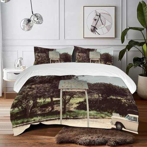 yanfind Bedding Set of 3 (1 Cover, 2 Bed Pillowcase Without Sheet)City Universal Images Pickup Vacancy Truck Scary Car Studios States Automobile Motel Duvet Cover personalization