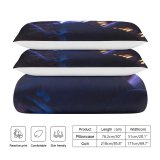 yanfind Bedding Set of 3 (1 Cover, 2 Bed Pillowcase Without Sheet)Images Night Sadness Vibes Wallpapers Attitude Aesthetic Boy Neon Duvet Cover personalization
