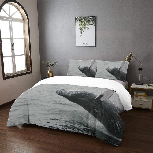 yanfind Bedding Set of 3 (1 Cover, 2 Bed Pillowcase Without Sheet)Images Ocean Bank Stellwagen Public Sea Wallpapers States Humpback Pictures Duvet Cover personalization