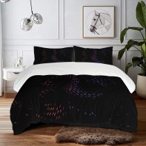yanfind Bedding Set of 3 (1 Cover, 2 Bed Pillowcase Without Sheet)Images Night Amsterdam Texture Colour Wallpapers Outdoors Free Dark Pictures Purple Conceptual Duvet Cover personalization